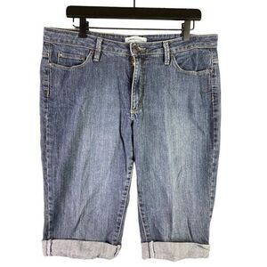 Lee Riders Bootcut Capri Jeans Size 12B Womens Denim Pants Mid Rise Cotton  Blue